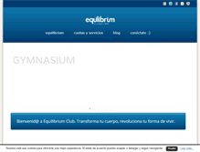 Tablet Screenshot of equilibriumclub.com